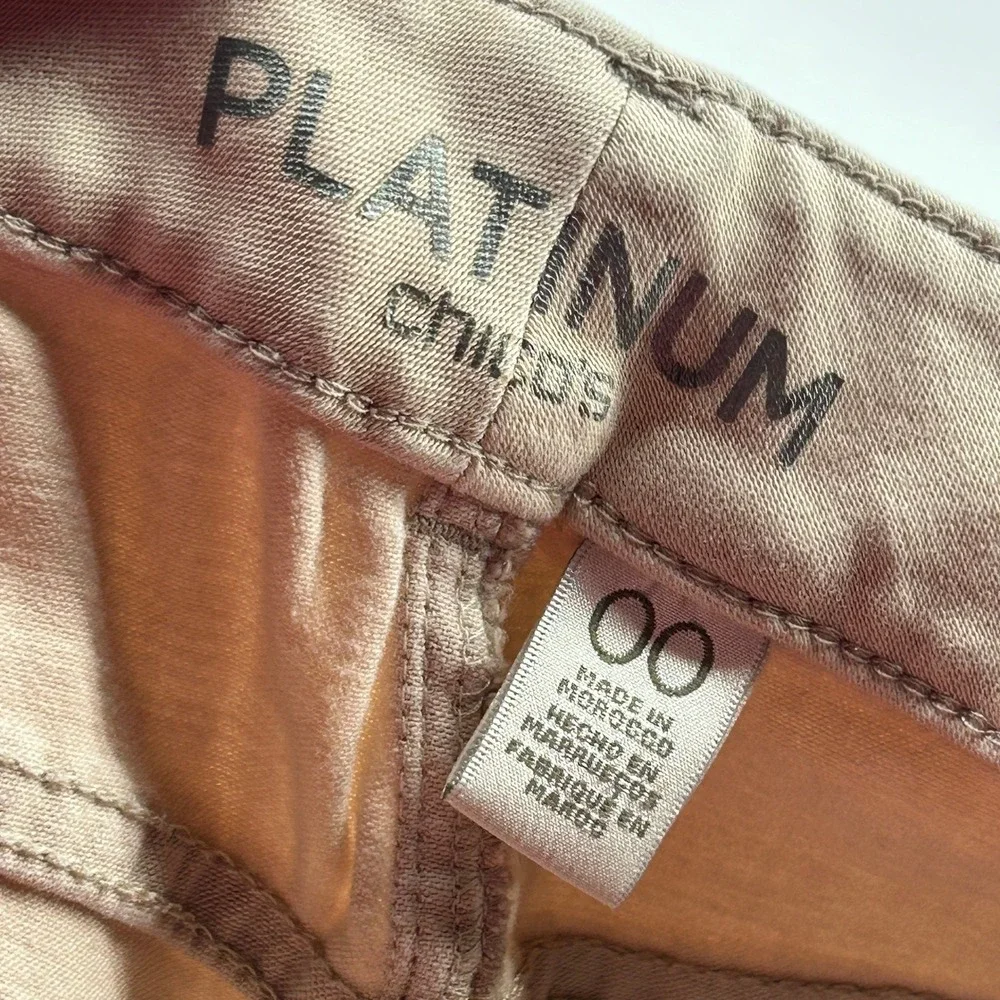 Chicos Platinum So Slimming Jeggings Pants Beige 00 Neutral Minimal Casual
